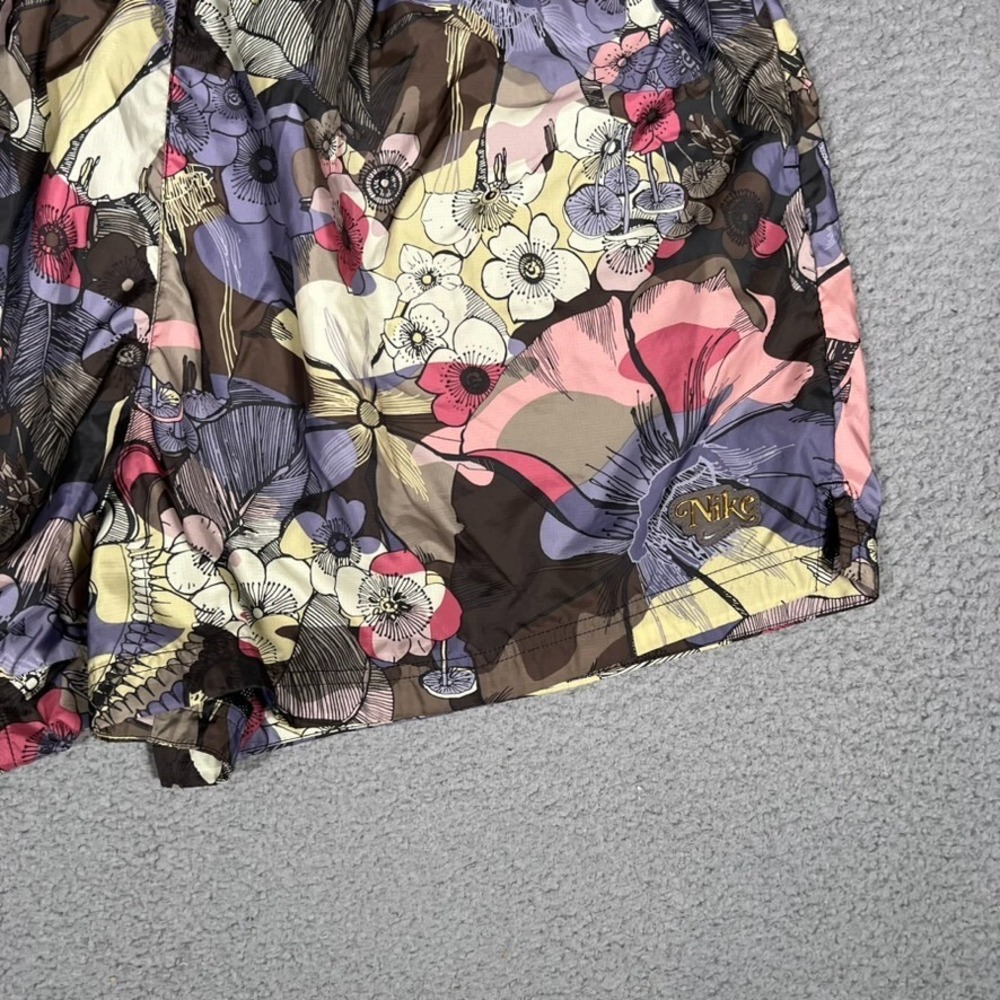 Nike Shorts Womens 2X Floral Sportswear Mesh Lined Pull On Elastic Waist Logo - Picture 4 of 12
